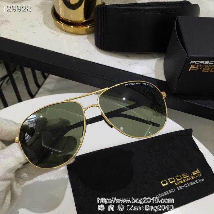 PORSCHE保時捷 2019新品 偏光 金屬男款大框太陽鏡 寶麗來高清偏光鏡片 仿竹鏡腿 夏日出行必備款 3001  lly1684